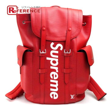 LOUIS VUITTON ルイヴィトン M53414 ルイヴィトン×シュプリーム エピ クリストファーPM バックパック 17AW Supreme Louis Vuitton christopher backpack pm red リュック・デイパック エピレザー ユニセックス レッド 【新品】