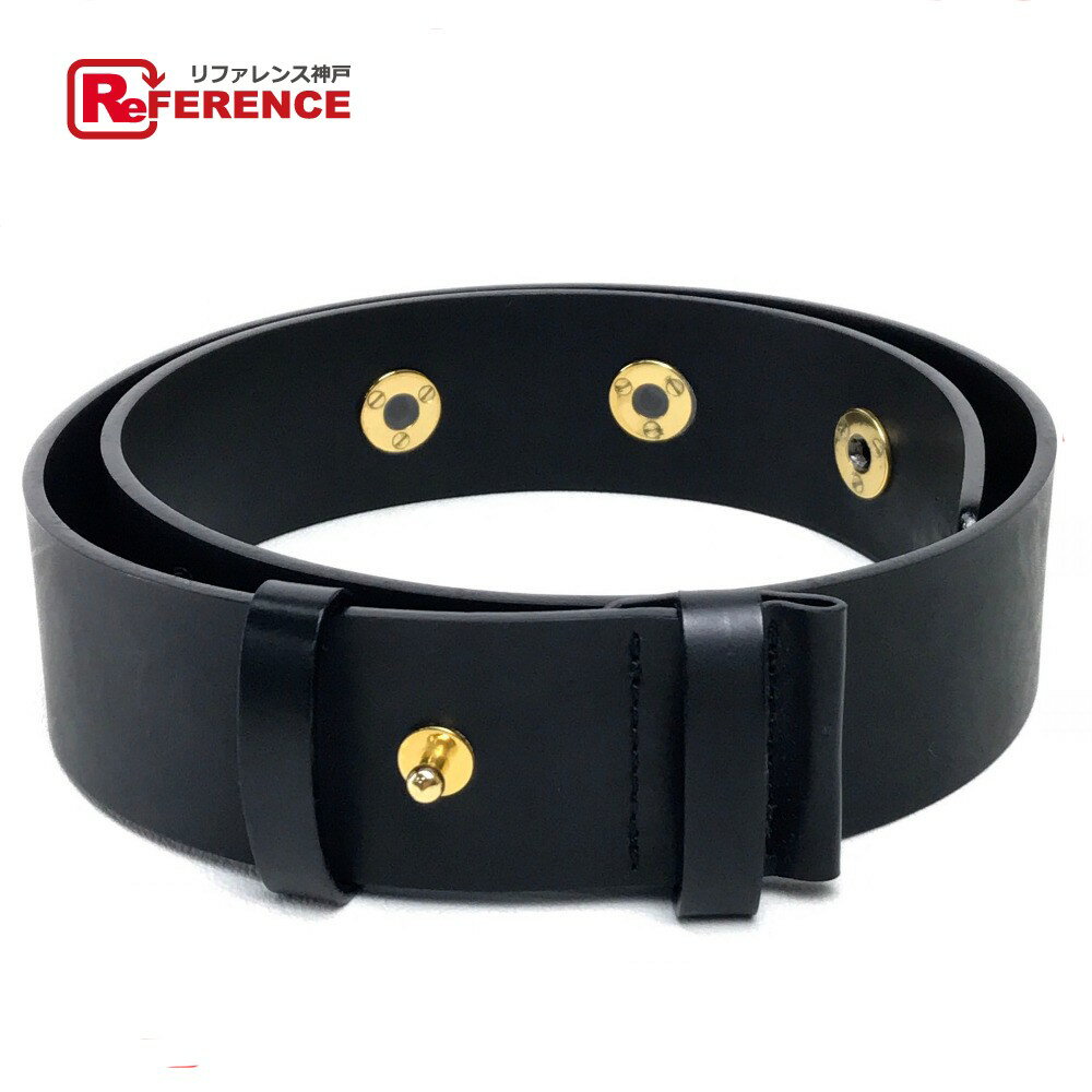 BVLGARI ブルガリ ブルガリ ブルガリ アパレル ズボン用ベルト ベルト レザー /7159 レディース ブラック ブラック 【中古】