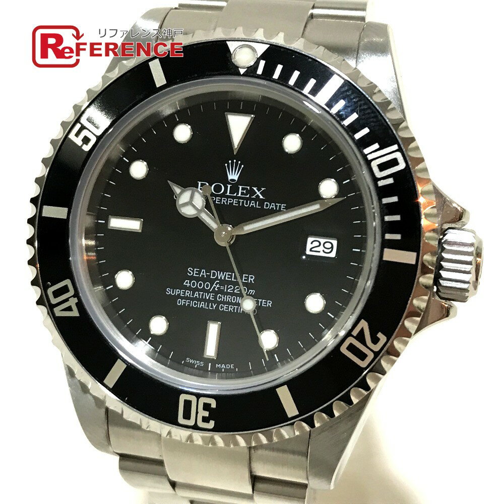 ROLEX ロレックス 16600(T) メンズ腕時計 シードゥエラー オイスターパーペチュアル デイト 腕時計 SS シルバー メンズ【中古】