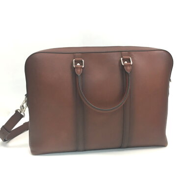 LOUIS VUITTON ルイヴィトン M50448 2WAY ブリーフケース ハンドバッグ PDV・バンドリエール ポルトドキュマン パティーナ仕上げ ビジネスバッグ カーフレザー アカジュー ブラウン メンズ【中古】