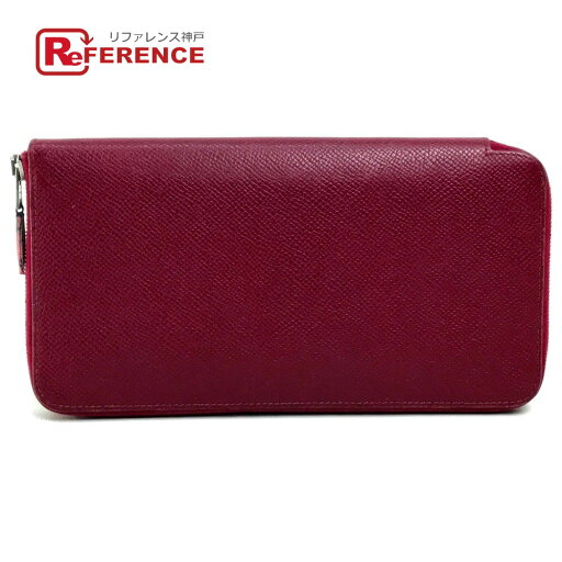 HERMES エルメス シルクイン アザップロング ラウンドファスナー 長財布 エプソン レディース ルビー 【中古】 HERMES エルメス シルクイン アザップロング ラウンドファスナー 長財布 エプソン レディース ルビー 【中古】