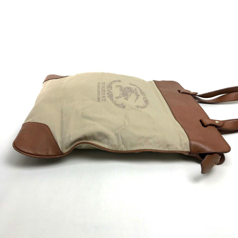 BURBERRY バーバリー カバン ショルダー トートバッグ キャンバス レザー ユニセックス ベージュ 中古 reference-10939614 ブランドショップ リファレンス サンプル画像3