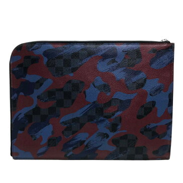 LOUIS VUITTON ルイヴィトン N63292 ポーチ 迷彩 ポシェットジュールGM ダミエコバルト カモフラージュ クラッチバッグダミエコバルトキャンバス メンズ【中古】