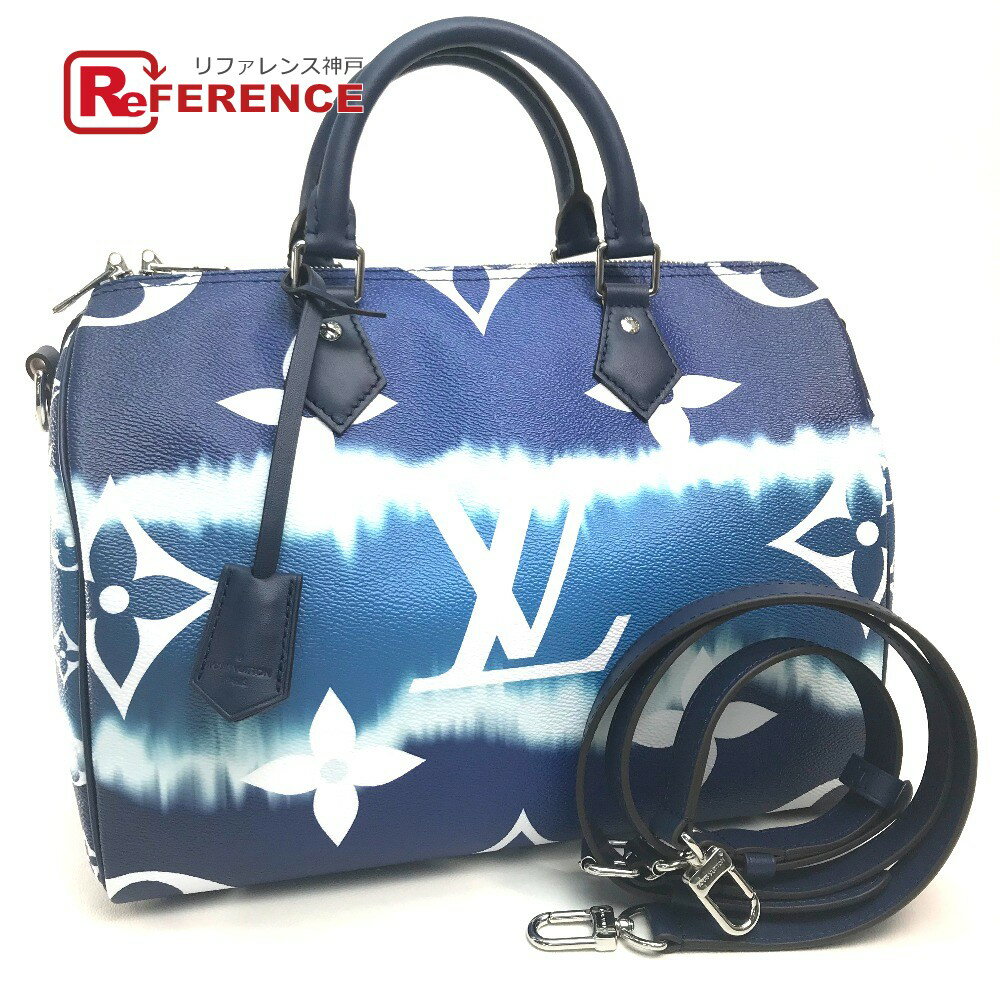 LOUIS VUITTON ルイヴィトン M45146 LVエスカル スピーディ・バンドリエール30 2WAY ショルダーバッグ ハンドバッグ モノグラムキャンバス レディース ブルー 未使用 【中古】のサムネイル