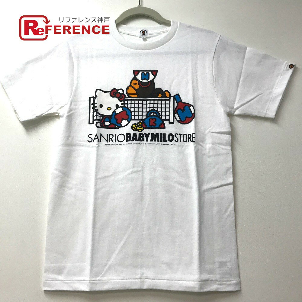 A BATHING APE アベイシングエイプ BAPE(ベイプ) マイロ×キティ TENNIS(テニス) サンリオコラボ 半袖Tシャツ コットン ユニセックス ホワイト 未使用 【中古】