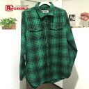 OFF-WHITE オフホワイト チェック柄 TARTAN SHIRT DIAG ALL OVER ジャケットコート アウターその他 メンズ グリーン 【中古】