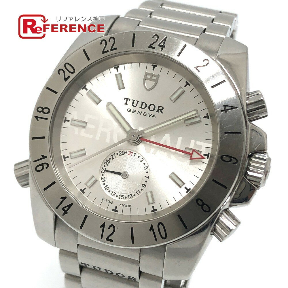 TUDOR チュードル 20200 GMT アエロノート デイト 自動巻き 腕時計 SS メンズ シ ...