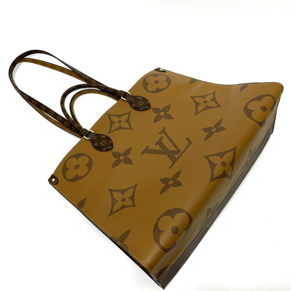 LOUIS VUITTON ルイヴィトン M44576 モノグラム ジャイアント オンザゴー GM ショルダーバッグ トートバッグ モノグラムキャンバス レディース ブラウン 未使用 【中古】