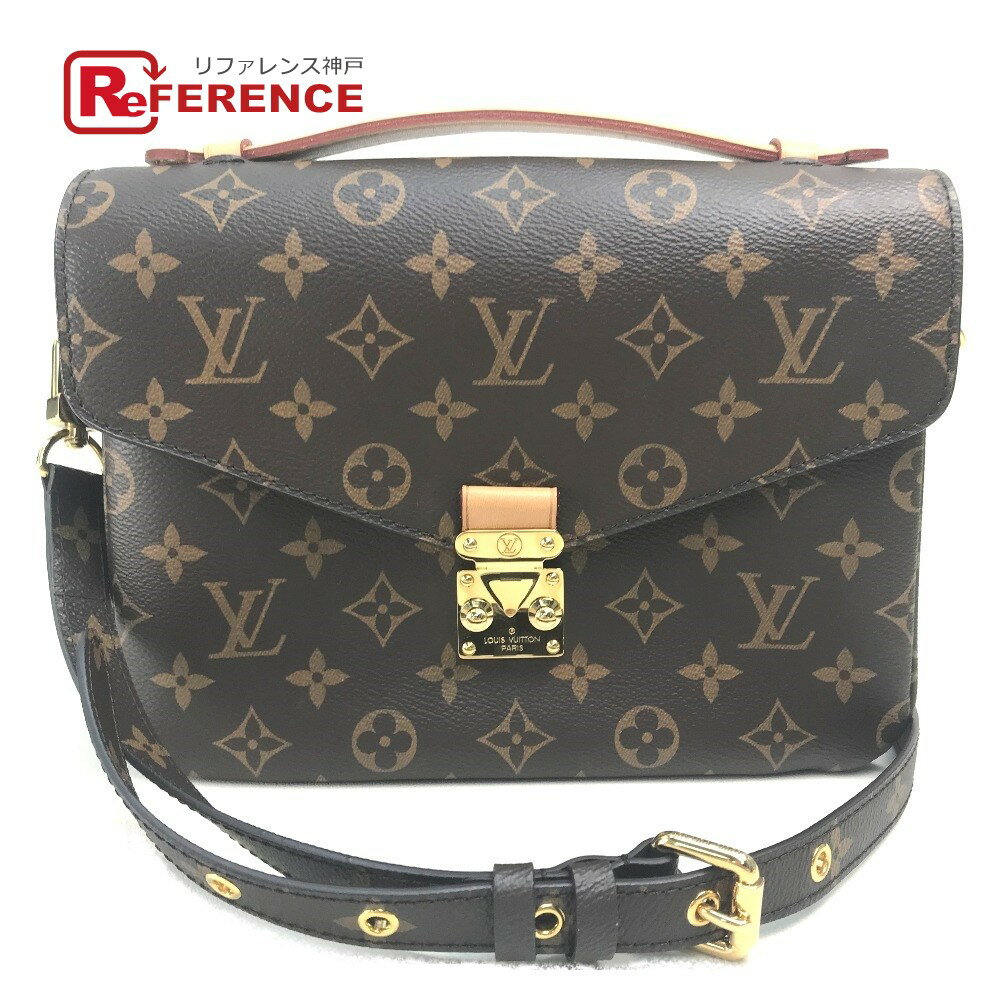 LOUIS VUITTON ルイヴィトン M44875 モノグラム ポシェットメティス MM 2WAY ショルダーバッグ ハンドバッグ モノグラムキャンバス レディース ブラウン×ゴールド金具 【中古】