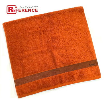 HERMES エルメス ロゴ バスマット トイレマット その他 コットン ユニセックス オレンジ 未使用 【中古】