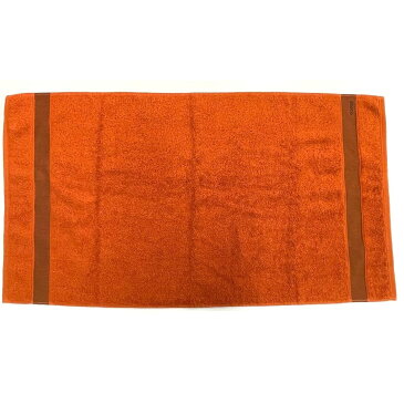HERMES エルメス ロゴ バスマット トイレマット その他 コットン ユニセックス オレンジ 未使用 【中古】