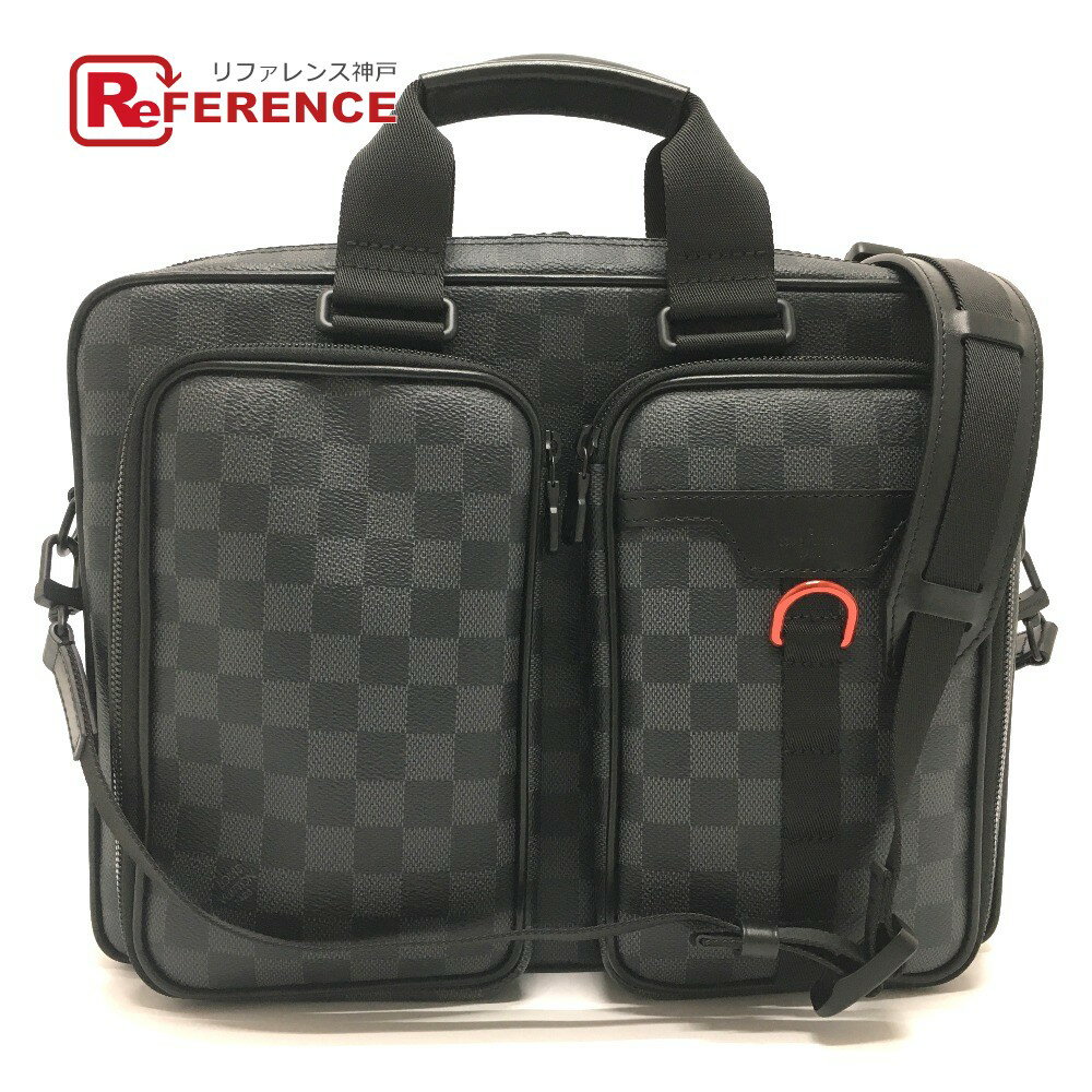 LOUIS VUITTON ルイヴィトン N40278 ダミエグラフィット ユーティリティ ビジネス 2way ショルダーバッグ ビジネスバッグ ダミエグラフィットキャンバス メンズ グレー×ブラック 未使用 【中古】のサムネイル