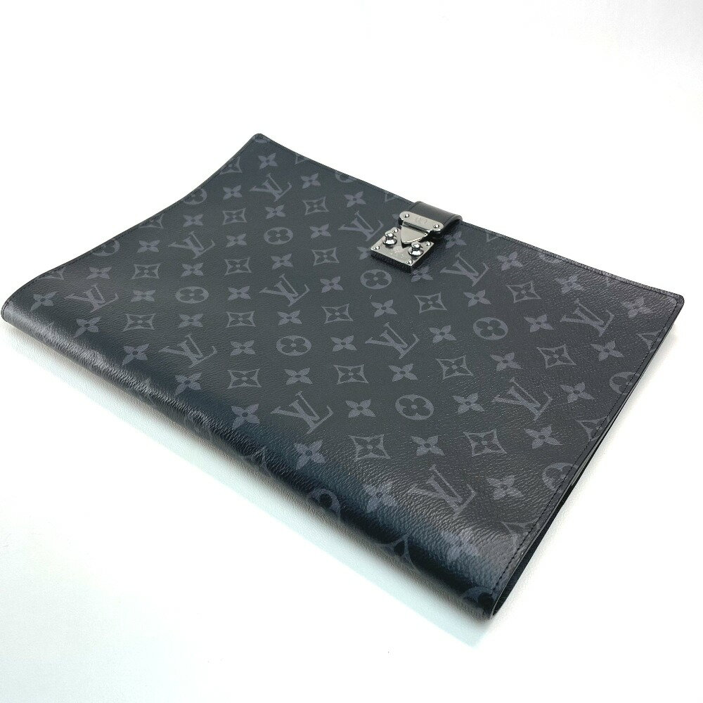 LOUIS VUITTON ルイヴィトン GI0273 モノグラムエクリプス ポルト ドキュマン・フランク GM クラッチバッグ 書類ケース セカンドバッグ モノグラム・エクリプス キャンバス メンズ ブラック 【中古】