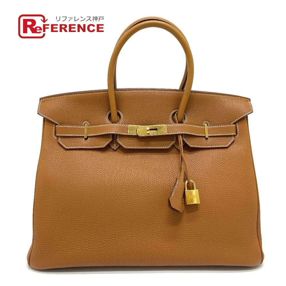HERMES エルメス バーキン35 ハンドバッグ トゴ レディース ゴールド ゴールド×ゴールド金具 【中古】のサムネイル