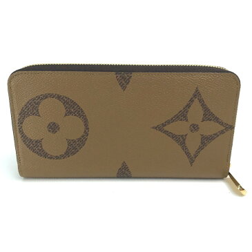 LOUIS VUITTON ルイヴィトン M69353 モノグラム・ジャイアント リバース ジッピーウォレット 長財布(小銭入れあり) モノグラムキャンバス レディース ブラウン/ブラック 【中古】