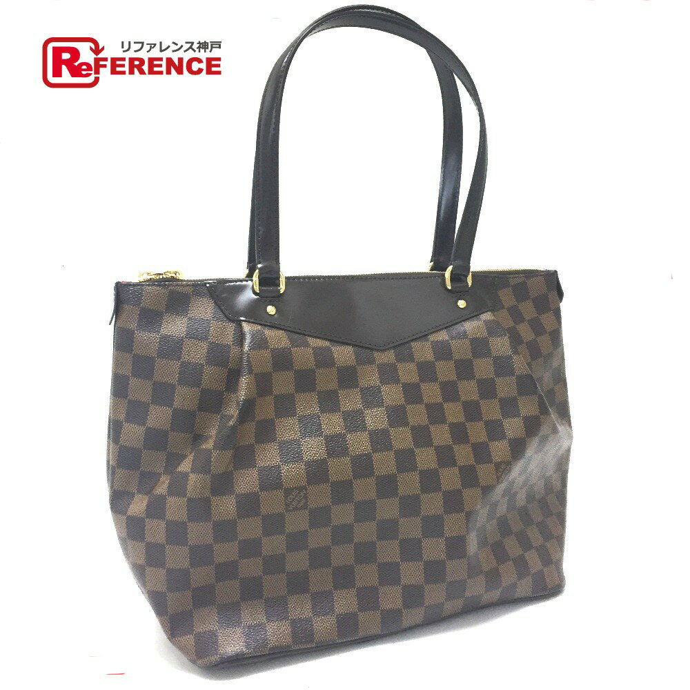 LOUIS VUITTON ルイヴィトン N41103 ダミエ ウエストミンスターGM トートバッグ ショルダーバッグ ダミエキャンバス レディース エベヌ ブラウン 【中古】
