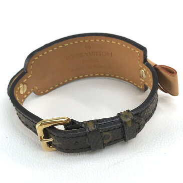 LOUIS VUITTON ルイヴィトン M92577 モノグラム ブラスレ・ポルトアドレス リボン ネームタグ ブレスレット モノグラムキャンバス レディース ブラウン 【中古】