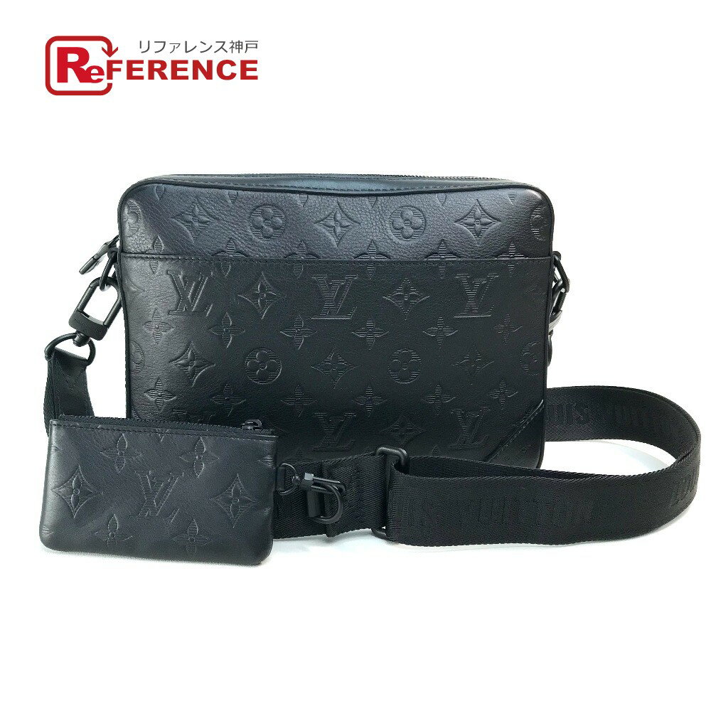 LOUIS VUITTON ルイヴィトン M69827 モノグラム シャドウ デュオ メッセンジャー コインパース付き ショルダーバッグ ボディバッグモノグラム・シャドウ レザー メンズ ブラック 【中古】のサムネイル