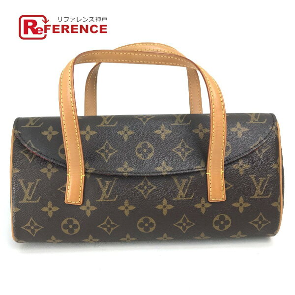 LOUIS VUITTON ルイヴィトン M51902 モノグラム ソナチネ カバン 横長 ハンドバッグ モノグラムキャンバス レディース ブラウン/レッド 【中古】