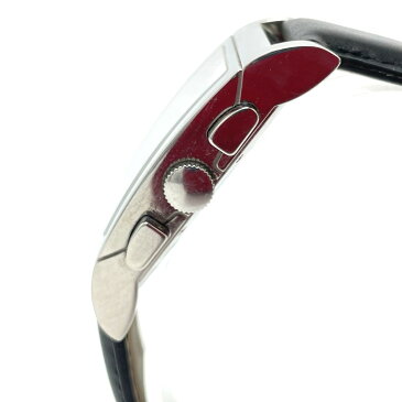 BVLGARI ブルガリ RTC49S レッタンゴロ デイト クロノグラフ クオーツ 腕時計 SS/ラバー メンズ ブラック×シルバー 【中古】