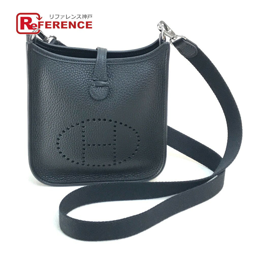 HERMES エルメス エヴリン TPM ポシェット ショルダーバッグ トリヨンクレマンス レディース ブラック×シルバー金具 【新品】のサムネイル