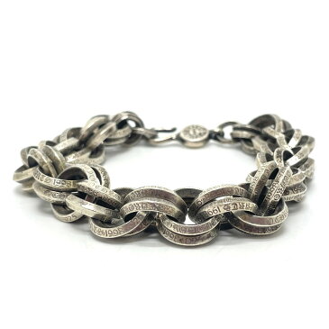 CHROME HEARTS クロムハーツ DOUBLE B RING 2 ダブルBリング アクセサリー ブレスレット SV925 メンズ シルバー 【中古】