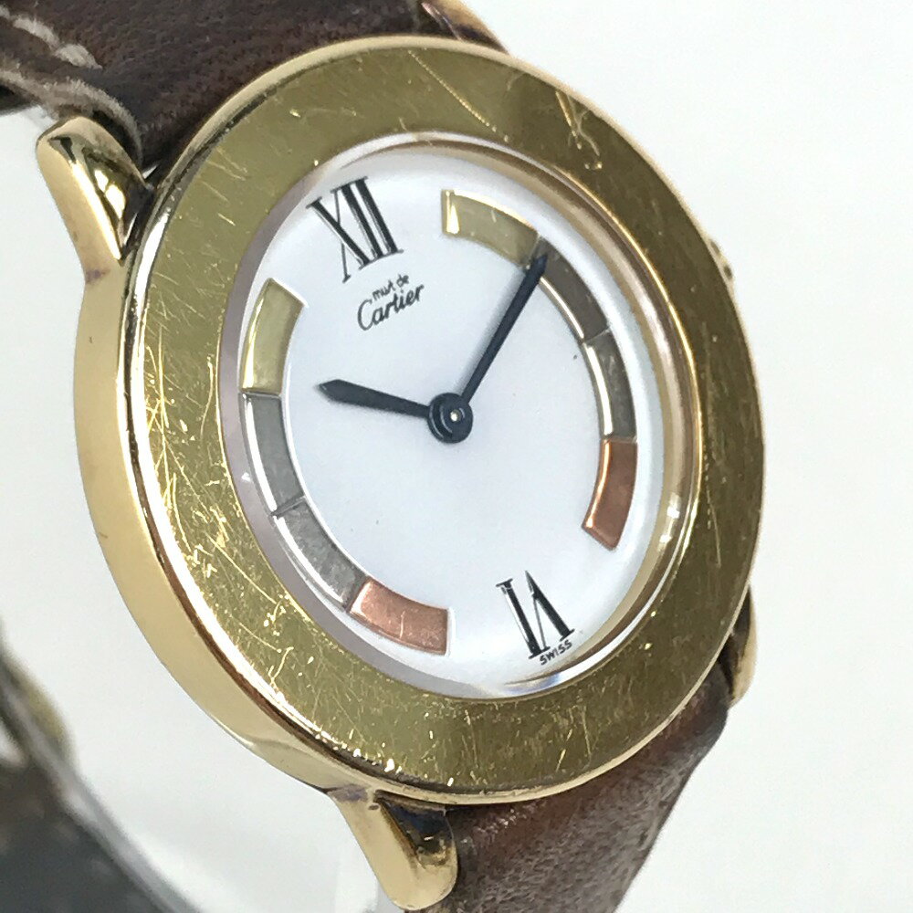 CARTIER カルティエ 1801 ヴィンテージ マストロンド ヴェルメイユ 腕時計 SV925 /...