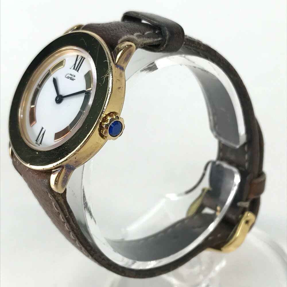 CARTIER カルティエ 1801 ヴィンテージ マストロンド ヴェルメイユ 腕時計 SV925 /...