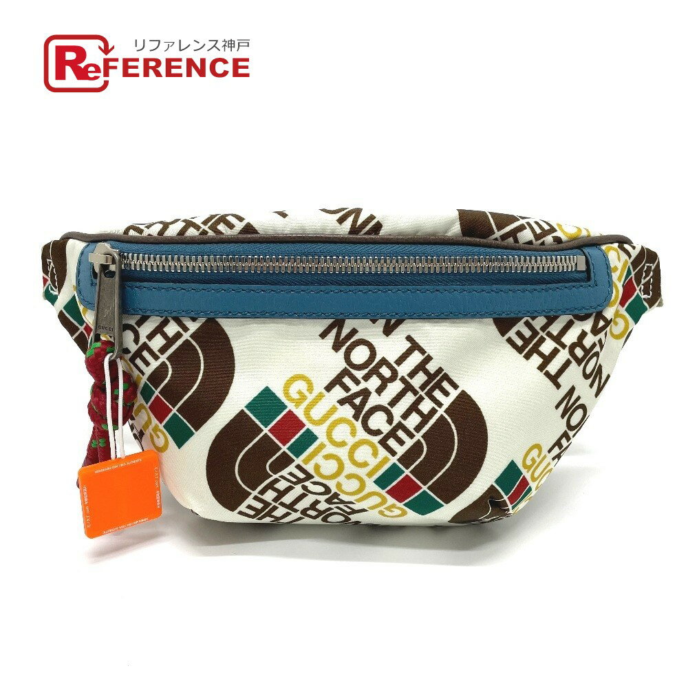 GUCCI グッチ 650229 ロゴ ノースフェイスコラボ バムバッグ ヒップバッグ・ウエストバッグ レザー/ナイロン ユニセックス マルチカラー 未使用 【中古】