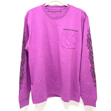 CHROME HEARTS クロムハーツ MATTY BOY PPO PHYSM LS バックプリント 長袖 トレーナー ロングTシャツ コットン メンズ パープル 未使用 【中古】