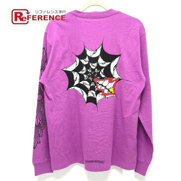 CHROME HEARTS クロムハーツ MATTY BOY PPO PHYSM LS バックプリント 長袖 トレーナー ロングTシャツ コットン メンズ パープル 未使用 【中古】
