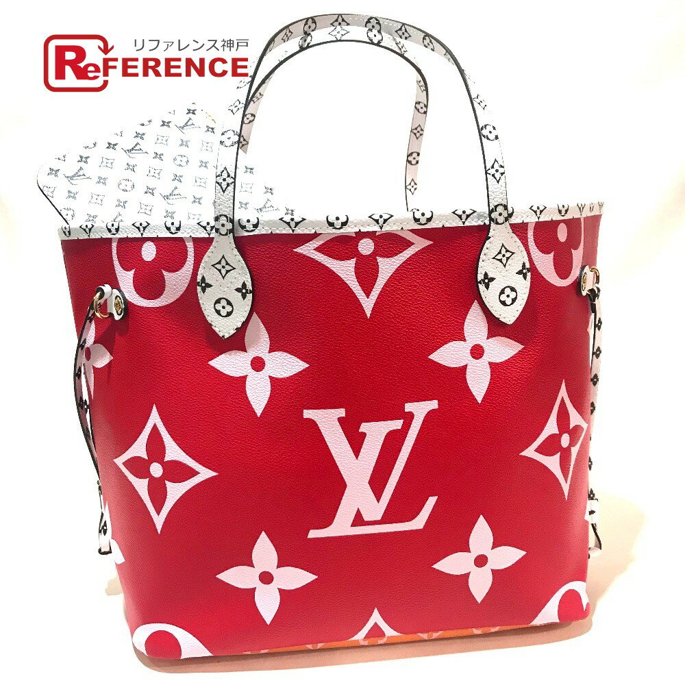 LOUIS VUITTON ルイヴィトン M44567 モノグラム ジャイアント ネヴァーフルMM トートバッグ 2019春夏 サマーカプセル ショルダーバッグ モノグラムキャンバス レディース ルージュ レッド×ピンク×オレンジ 未使用 【中古】のサムネイル