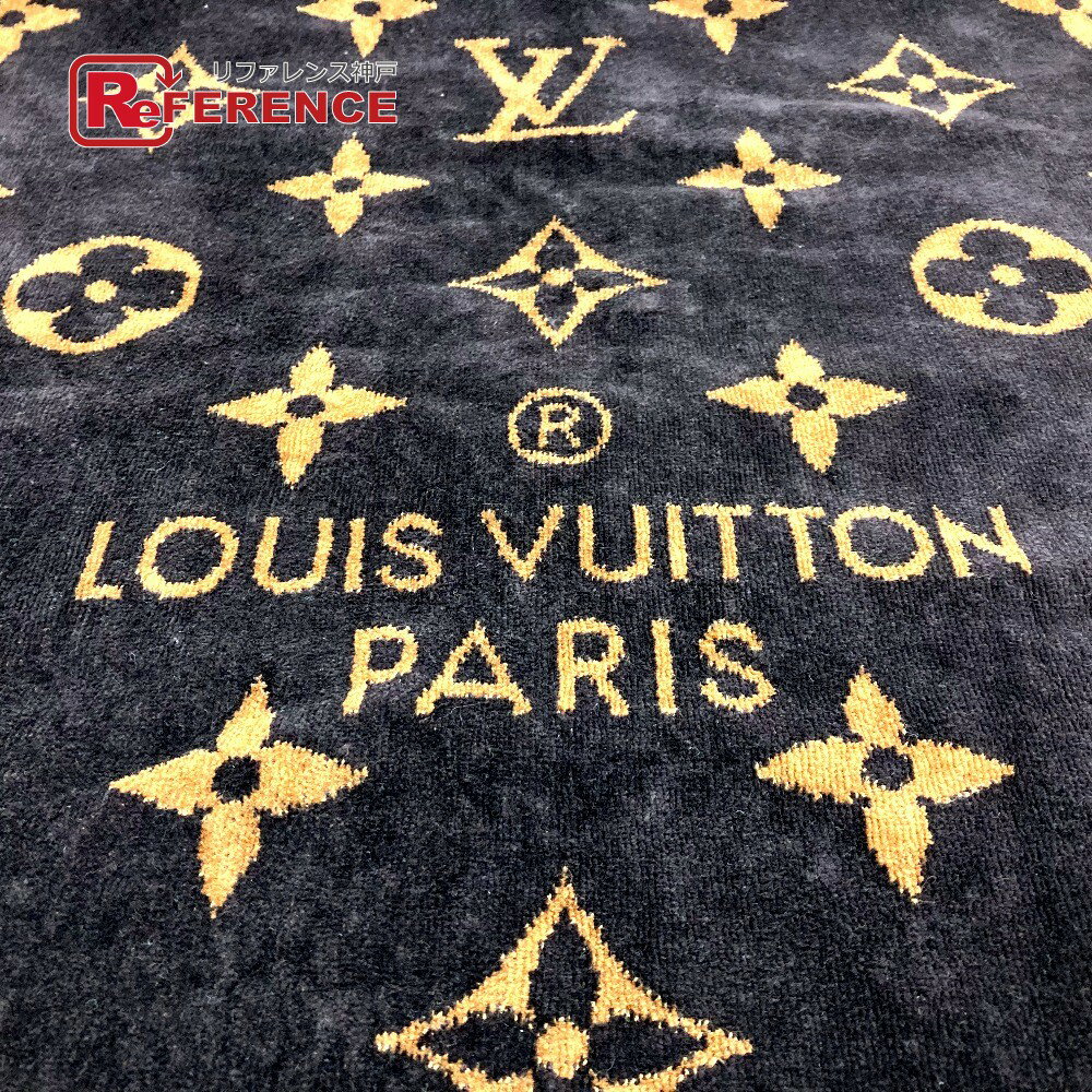 LOUIS VUITTON ルイヴィトン M72364 モノグラムクラシック ドラドゥバン バスタオル ブランケット タオル コットン ユニセックス ブラウン 【中古】のサムネイル