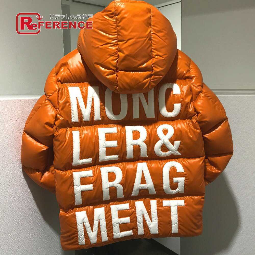 MONCLER モンクレール 09U413075068950320 アウター ダウン 7 MONCLER FRAGMENT HANRIOT フラグメント 藤原ヒロシ ダウンジャケット メンズ オレンジ × ホワイト 未使用 【中古】