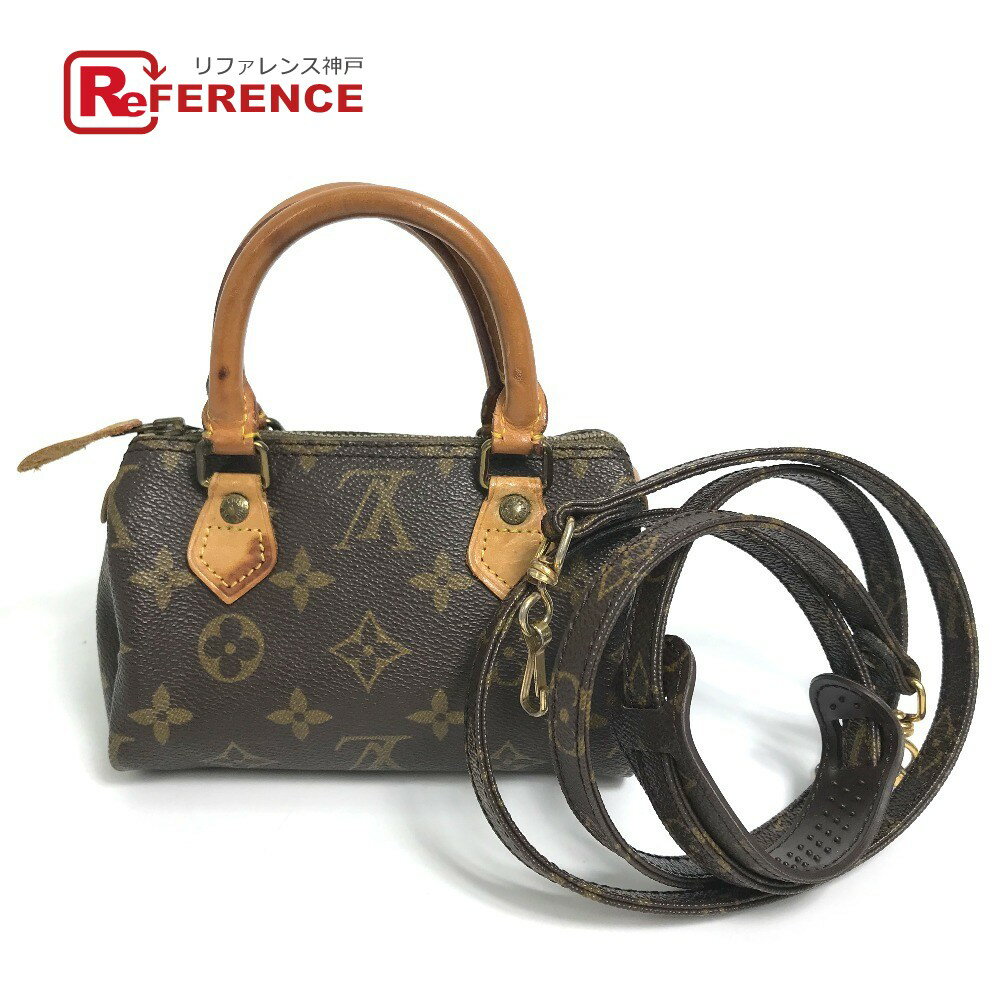 LOUIS VUITTON ルイヴィトン M41534 モノグラム ミニスピーディ 旧型 カバン 2WAY ミニハンドバッグ 斜め掛け ショルダーバッグ モノグラムキャンバス レディース ブラウン 【中古】