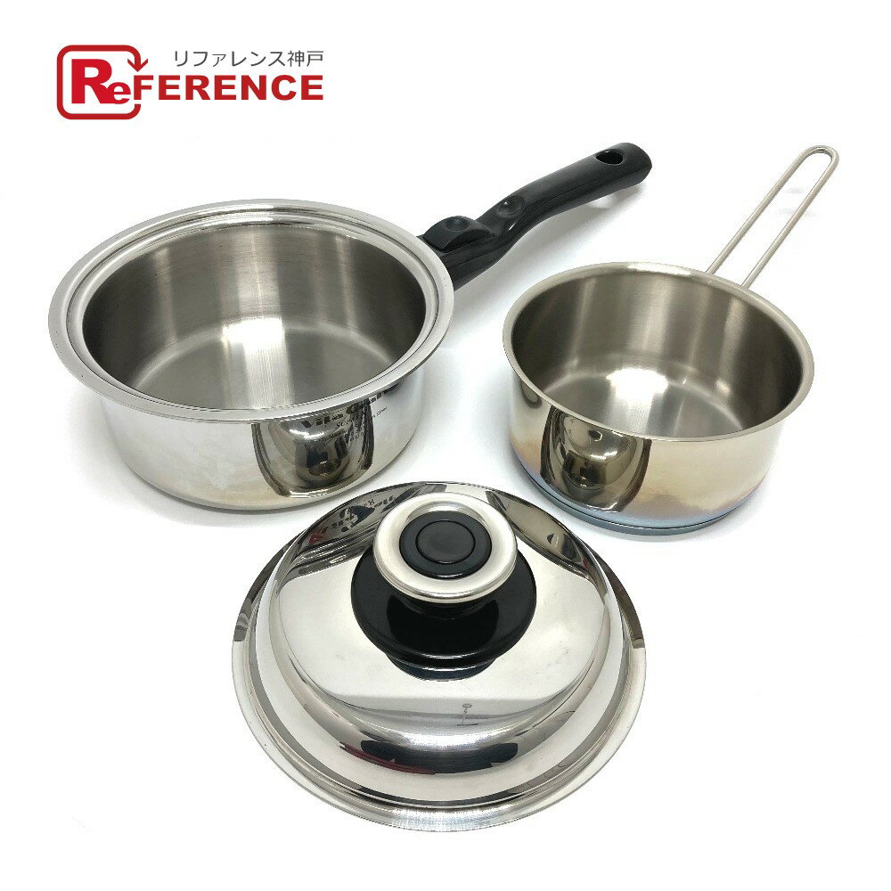 Fissler フィスラー ソースパン 片手鍋 ビタクラフト 蓋 3点セット 雑貨 SS ユニセックス シルバー 【中古】のサムネイル