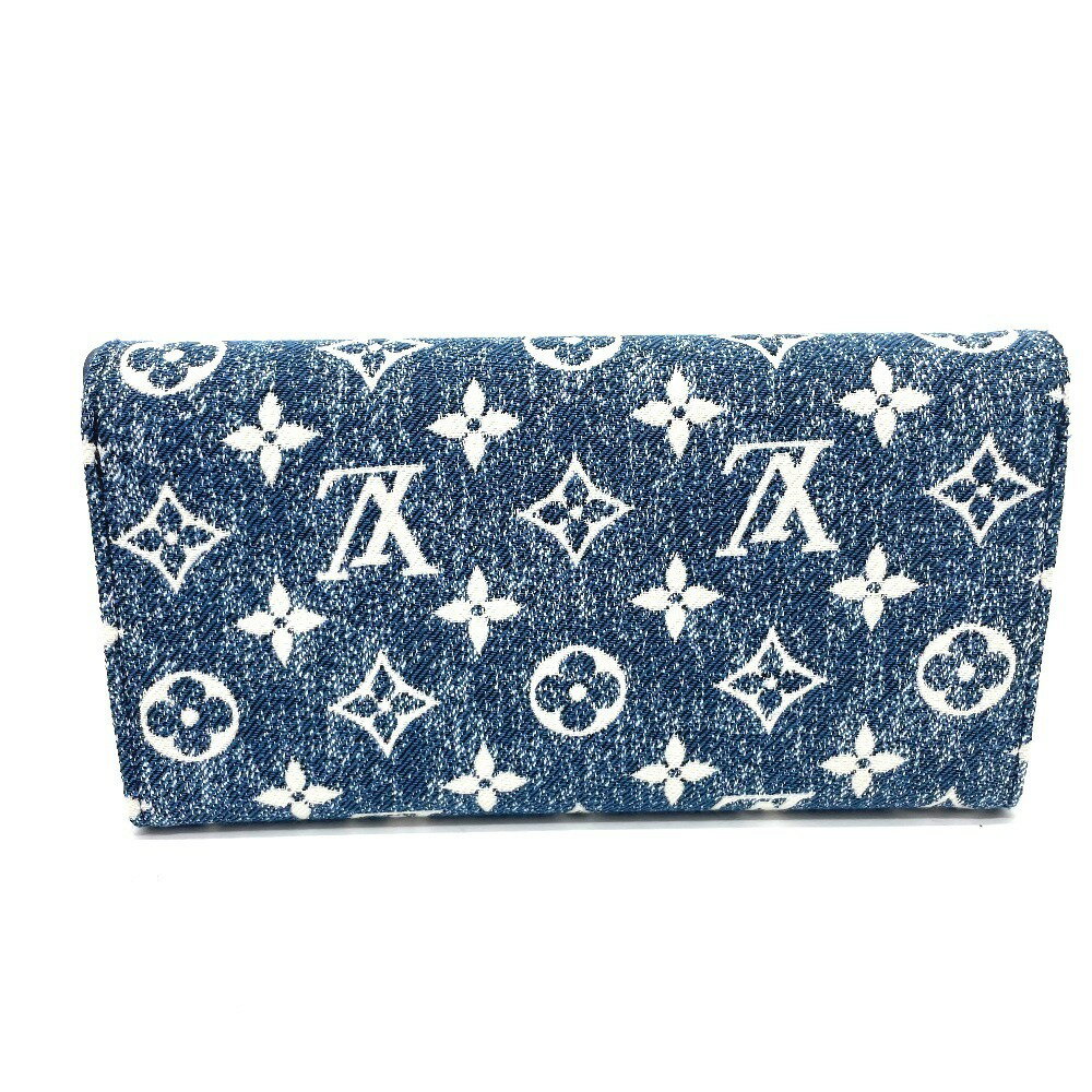 LOUIS VUITTON ルイヴィトン M81183 モノグラムデニム ポルトフォイユサラ 長財布 モノグラムデニム レディース アリーヌ ブルー 【新品】