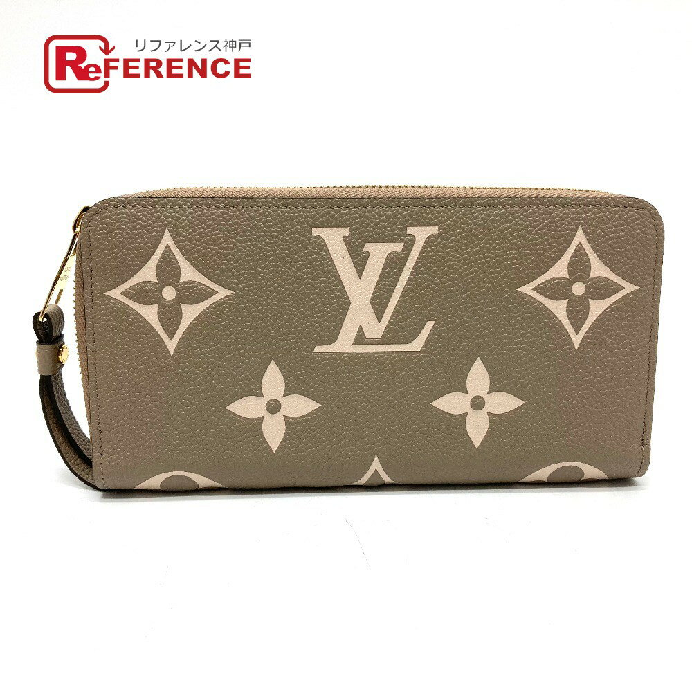 LOUIS VUITTON ルイヴィトン M69794 モノグラムアンプラント ジッピーウォレット ラウンドファスナー 長財布 モノグラムアンプラントレザー レディース トゥルトレール クレーム ベージュ系 未使用 【中古】