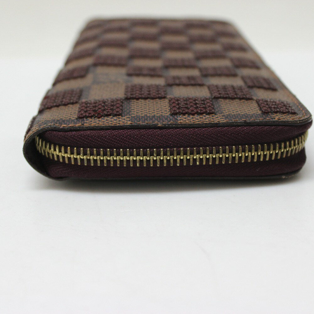 LOUIS VUITTON ルイヴィトン N63174 ダミエ・パイエット ジッピー・ウォレット ラウンドファスナー長財布 2013年プレフォールコレクション 長財布 ダミエキャンバス /スパンコール レディース ルージュ 【中古】