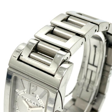 BVLGARI ブルガリ RT39S レッタンゴロ クオーツ 腕時計 SS レディース シルバー 【中古】