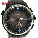 SEIKO セイコー 7X52-0AK0 アストロン GPS SBXA033 デイト ソーラー 腕時計 メンズ ブラック ブラック 【中古】