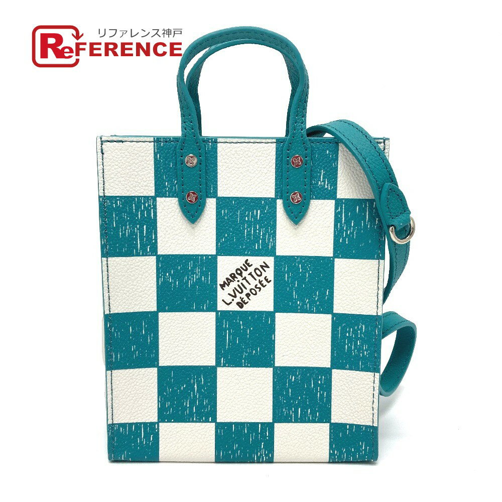 LOUIS VUITTON ルイヴィトン N60495 ダミエチェッカーボード サックプラXS カバン ショルダーバッグ レザー レディース ターコイズ ブルー系 未使用 【中古】のサムネイル