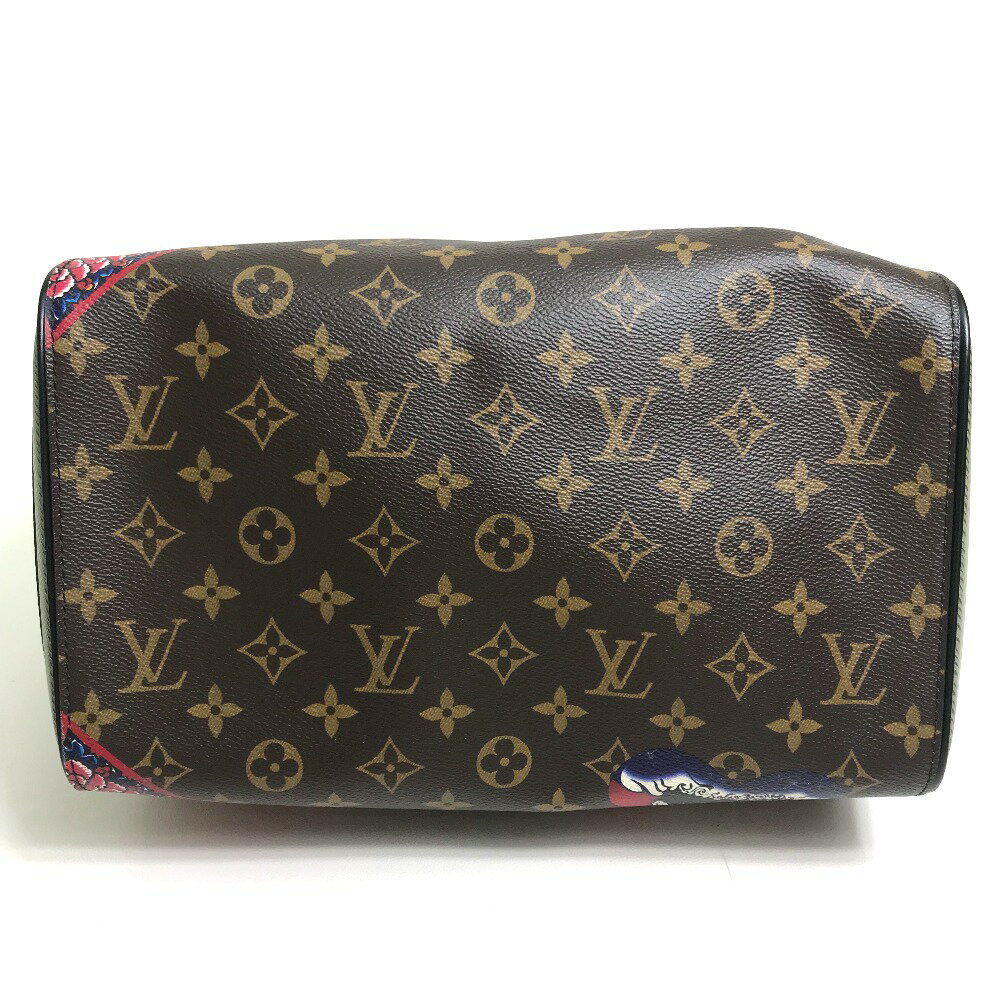 LOUIS VUITTON ルイヴィトン M43505 モノグラム スピーディ30 山本寛斎 ダルマ 歌舞伎 ハンドバッグ モノグラムキャンバス レディース ブラウン 【中古】