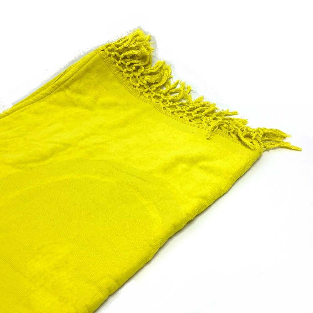 LOEWE ロエベ フリンジ Paula's Ibiza 大判 タオル タオル コットン ユニセックス イエロー 【中古】