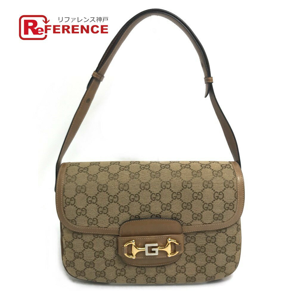 GUCCI グッチ GGキャンバス オールドグッチ 2WAY 肩掛け ショルダーバッグ GGキャンバス/レザー レディース ベージュ 【中古】のサムネイル