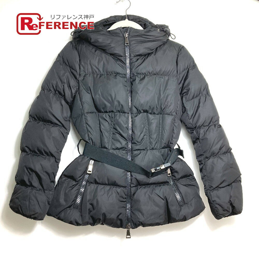 MONCLER モンクレール 54155 アパレル コルドンセイユ CARDONCELLE アウター ベルト付き ダウンジャケット ダウン レディース ブラック 【中古】