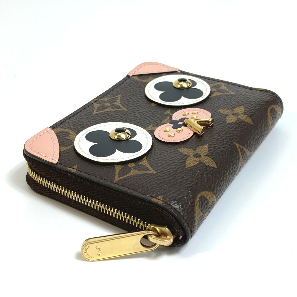 LOUIS VUITTON ルイヴィトン M62310 モノグラム ジッピー コインパース カードケース コインケース モノグラムキャンバス レディース ローズバレリーヌ ブラウン 【中古】