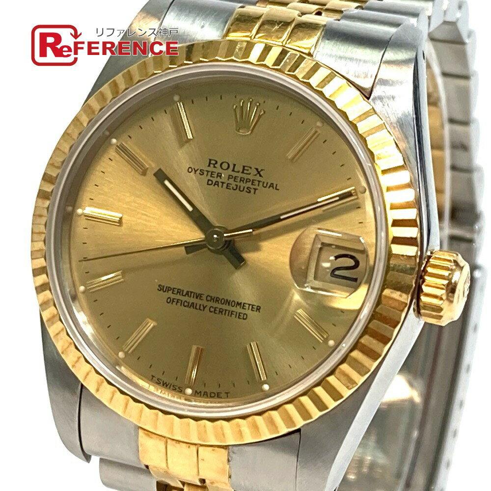 ROLEX ロレックス 68273 デイトジャスト 自動巻き 腕時計 SS/18K ボーイズ シルバー×ゴールド 【中古】