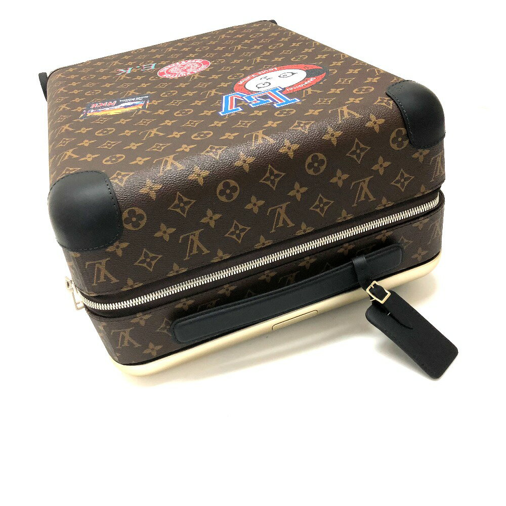 LOUIS VUITTON ルイヴィトン モノグラム ステッカー ホライゾン50 スーツケース キャリーバッグ モノグラムキャンバス ユニセックス ブラウン 新品同様 【中古】