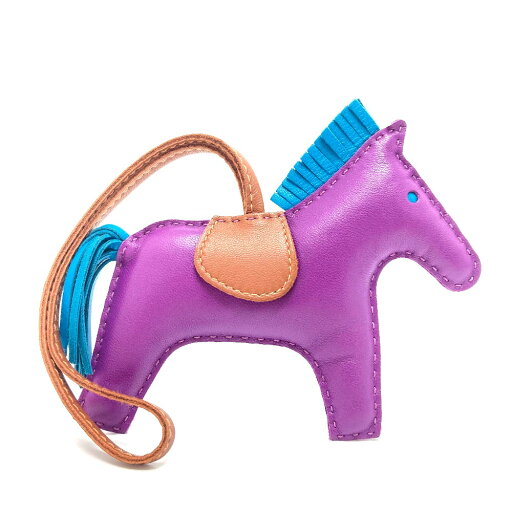 HERMES エルメス ロデオGM カバン バッグアクセサリー ストラップ チャーム ラムスキン レディース アネモネ/ブルーイズミール/フォーブ パープル 未使用 【中古】 HERMES エルメス ロデオGM カバン バッグアクセサリー ストラップ チャーム ラムスキン レディース アネモネ/ブルーイズミール/フォーブ パープル 未使用 【中古】